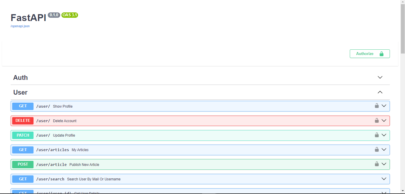 Headless Blog product interface