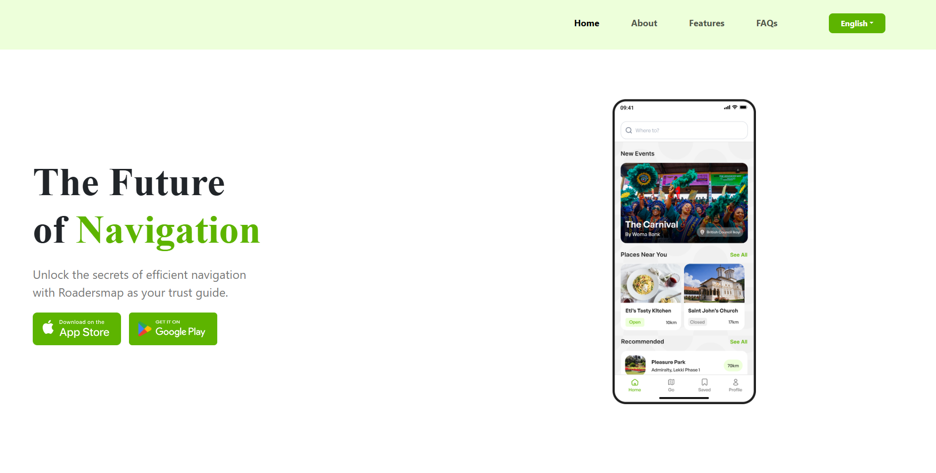 RoadersMap product interface